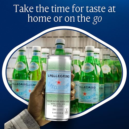 Image of S.Pellegrino Sparkling Natural Mineral Water, 11.15 Fl Oz, 8-Pack