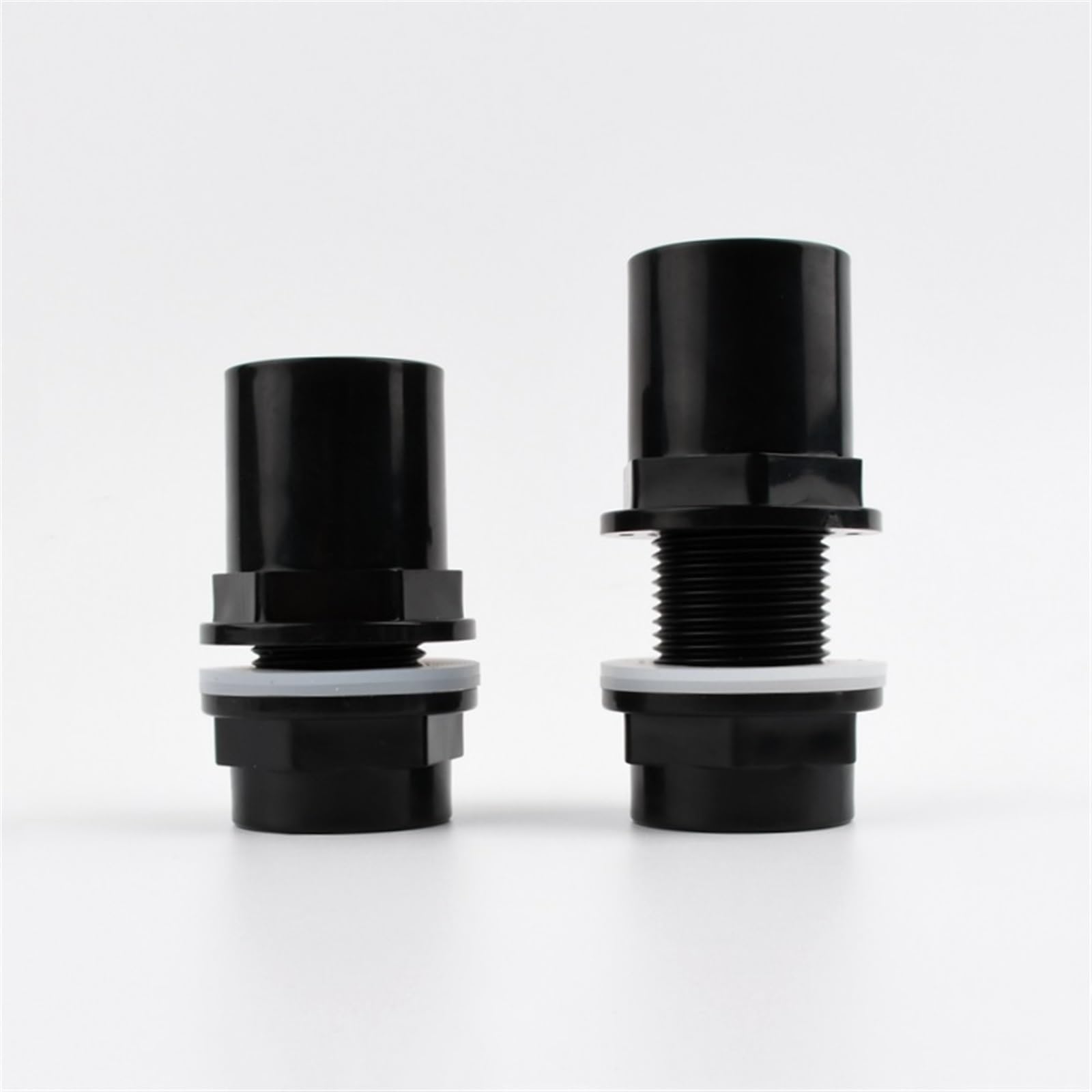 Raccord de tuyau de jardin Connecteurs de tuyaux en PVC de haute qualité, 1 pièce, 20/25/32/40/50 mm, joints d'entrée et de sortie de drainage d'aquarium épais, irrigation de jardin(Inner Dia 40mm)