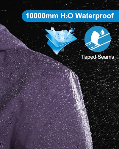 Image of 33,000ft Packable Rain Jacket for Women Waterproof Raincoats with Hood