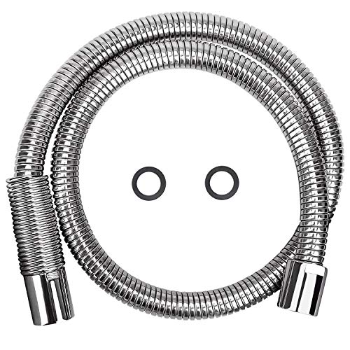 COOLWEST Flexible Metal Stainless Steel Hose 44 Inch for All Commercial Pre-Rinse Kitchen Sink Faucets Flexible Hose Replacement (111CM 44")