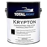 TotalBoat Krypton Copper Free Antifouling Bottom Paint for Fiberglass, Wood, Aluminum and Steel Boats, Outdrives and Trim Tabs (Black, Gallon)