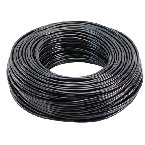 flexiable rubber Garden Watering Hose 1/8'' 1/4'' 3/8'' PVC Soft Tubing Micro Drip Irrigation Tube Water Plants Flowers Greenhouse Pipe 5 Meter-140 Meter drain elastic (Color : Kx80Meter)