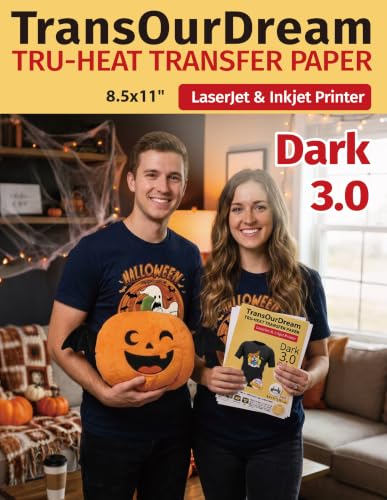 TransOurDream Iron on Heat Transfer Paper for Dark T Shirts ...
