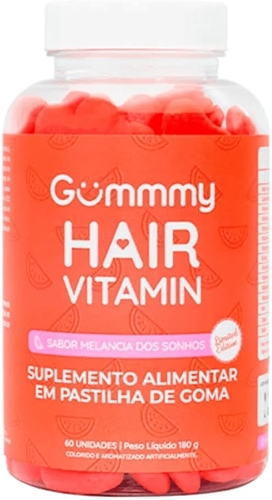 Gummy Hair Vitamin (60 gomas), Melancia