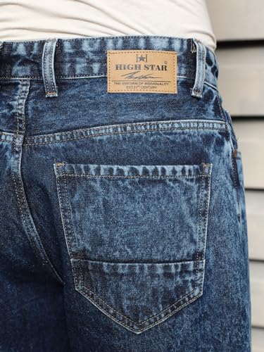 Image of HIGH Star Men's Regular Fit Mid Rise Jeans