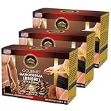 Eternal Spirit Beauty - Asian Latte Ganoderma Coffee Singles, 15 Packets (0.64 oz) – Instant Coffee Mix with Reishi Mushroom, Creamy Light Roast, Travel-Friendly Sachets, 3 Pack (45 Packets)