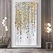 Yotree Paintings, 30X60 Inch Painting Oil Hand Painting Silver-gold Flowers Paintings 3D Hand-Painted On Canvas Abstract Artwork Art Wood Inside Framed Hanging Wall Decoration Abstract Painting
