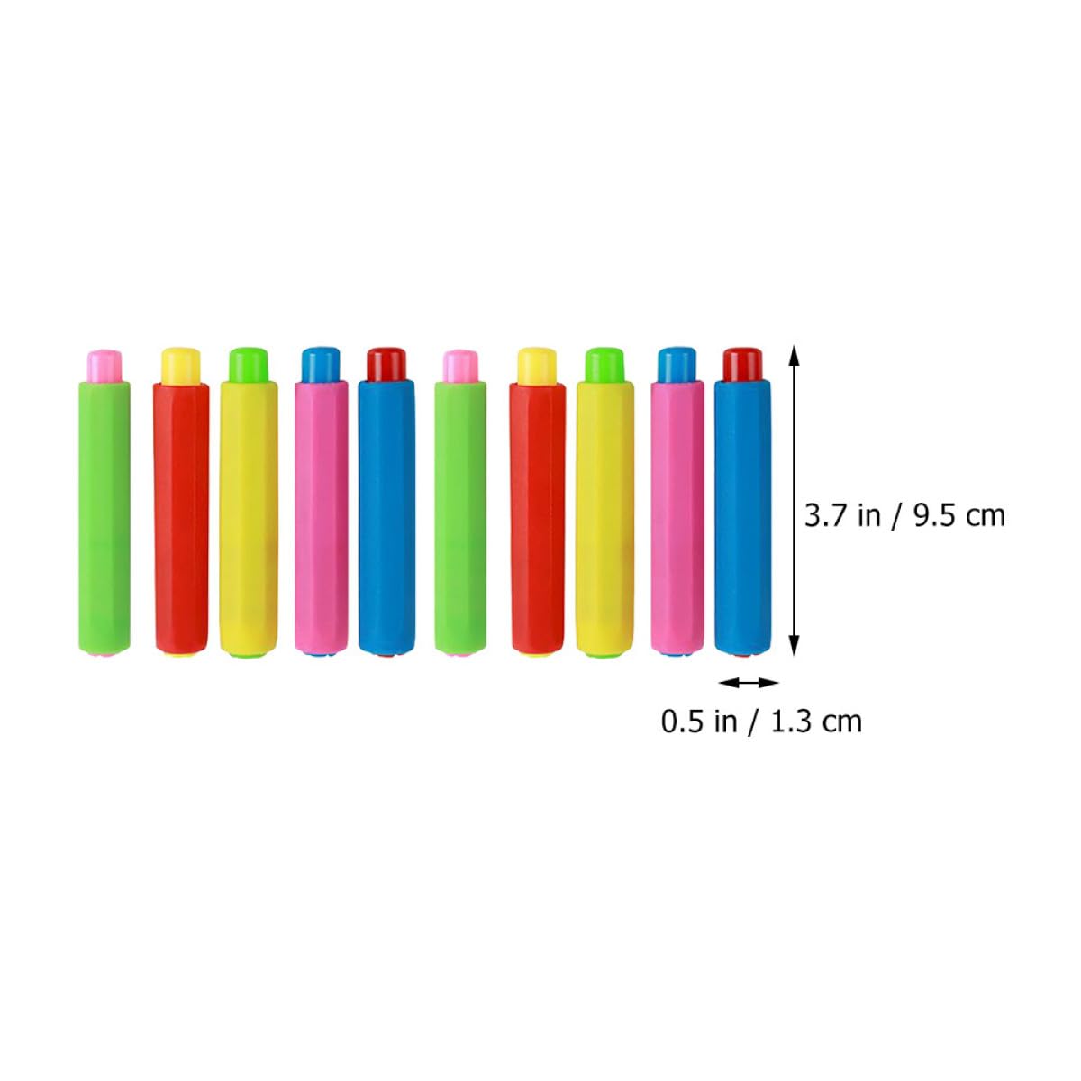 Zerodeko Lot de 25 Porte-craies Réglables en Plastique Pp Colorés, Clip de Protection pour Craies, Accessoires Scolaires Pratiques pour École, Bureau et Maison, Gardien de Plusieurs styles