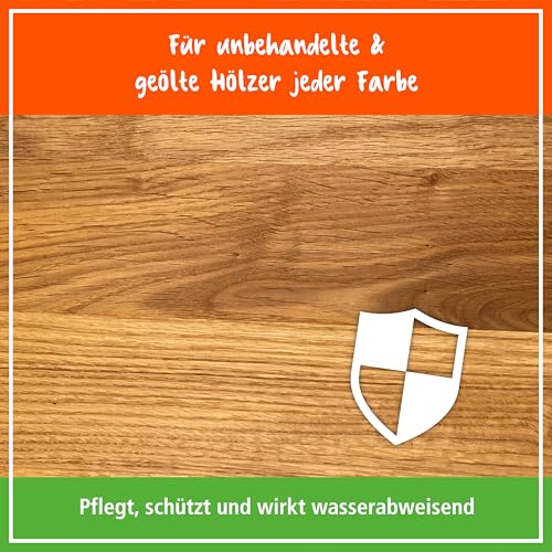 POLIBOY Möbel Öl - Nährendes Holzpflegemittel für Holzmöbel - Farbloses Holzöl - 1x 200ml - Made in Germany
