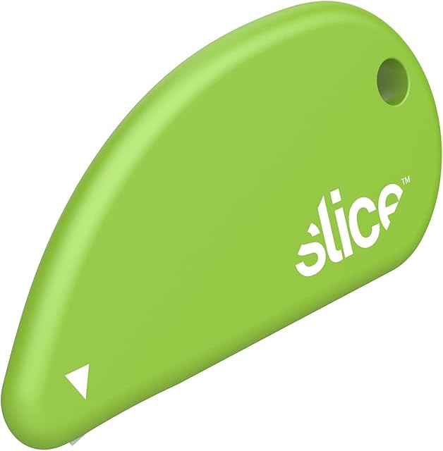 Slice 00100 Safety Cutter Ceramic Knife | Coupons, Card, Paper, Parcels and Wrapping Paper Cutter Tool - Handy and Safe Tiny Cutting Tool That Fits Your Keyring