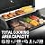 LMNOCHM Propane Grill with Folding Side Tables, 3-Burner Gas Grill with Full-Size Grease Tray and Removable Grease Cup, 30,000 BTU BBQ Grill with Wheels for Outdoor Cooking