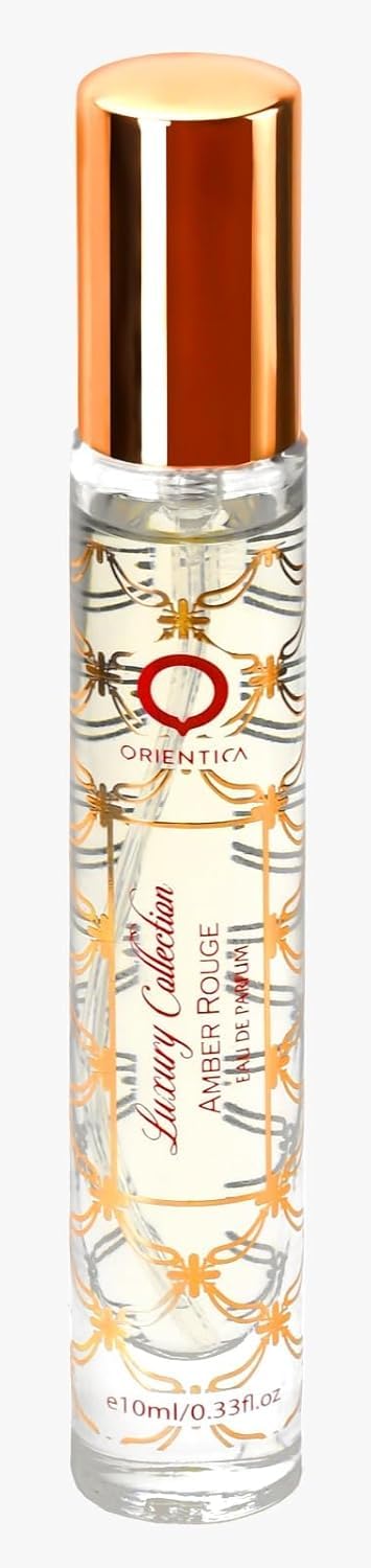 Orientica Amber Rouge für Frauen – 4 Stück Geschenk-Set EDP 2,7 oz Spray, 3 x 10 ml EDP Spray