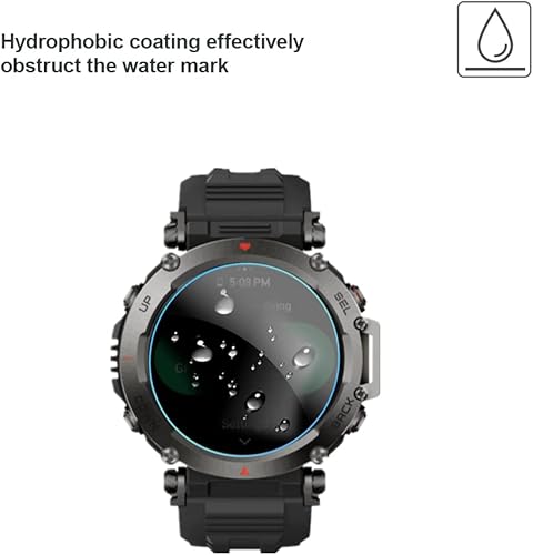 Miniatura 9 de Protector de pantalla compatible con Amazfit T-Rex Ultra, película de vidrio templado real de alta calidad 9H antiarañazos 3 unidades