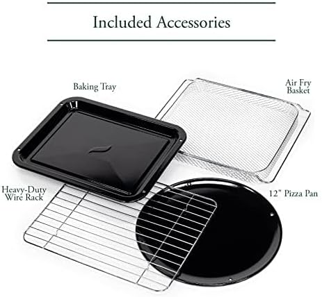 All included accessories for the Café Couture Countertop Oven.