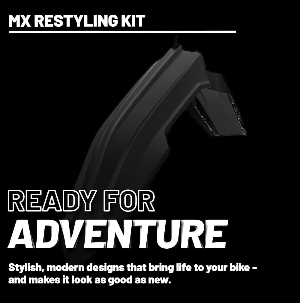 Polisport Motocross (MX) Restyling Kit for Suzuki RM 125/250 (2001-2008) Dirt Bike – OEM Quality, Durable, Flexible & Perfect Fit – Black