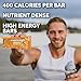 SOS Food Lab Emergency Food Bar (36 Energy Bars, 9 Assorted Flavors) - 400 Calorie, Low Sodium, Nutrient Dense Millenium Bar - Ready to Eat, 5 Year Shelf Life Survival Food for Disaster Preparedness