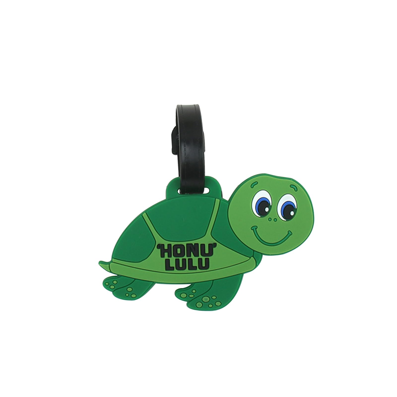 Cute Silicone Luggage Tag for Women Men Unique Travel Bag Tags Funny Colorful Identifier Suitcase Label (Tortoise)