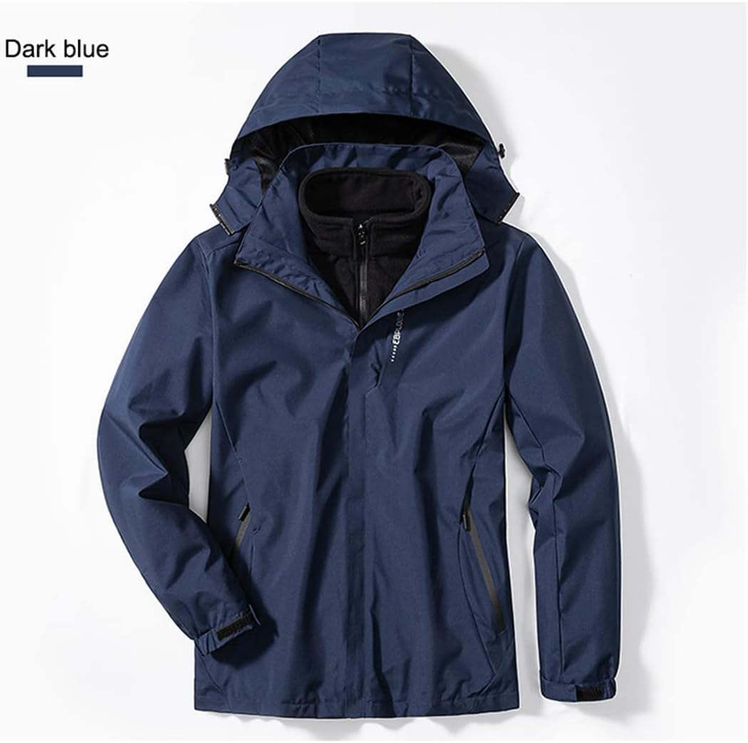 Men's Winter Jackets Outdoor Waterproof Camping Hiking Trekking Climbing Ski Jacket Male 3 in 1 Snowboard Warm Plus Size Coat