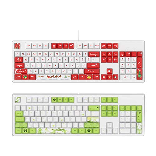 YU-NIYUT Wired Mechanical Keyboard 104 Keys Gaming Office Keyboard Computer Laptop Parts Exquisite and Beautiful Keycap for Mechanical Gaming Keyboard (ONLY KEYCAP)