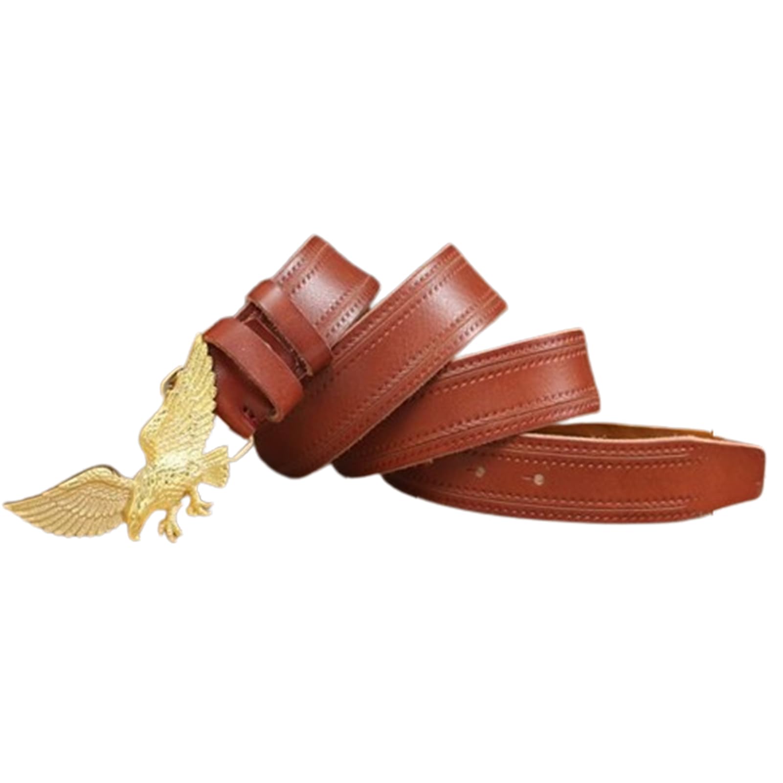 Cintura Da Uomo E Donna In Pelle Con Fibbia Western Incisa Aquila Volante - Cowboy, Cowgirl Country