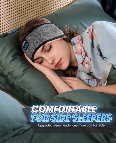 Image of Perytong Sleep Headphones Bluetooth 5.4, Wireless Sleeping Headphones with Ultra-Thin HD Stereo Speakers, Breathable Sport Earphones for Sleeping Jogging Yoga & Workout