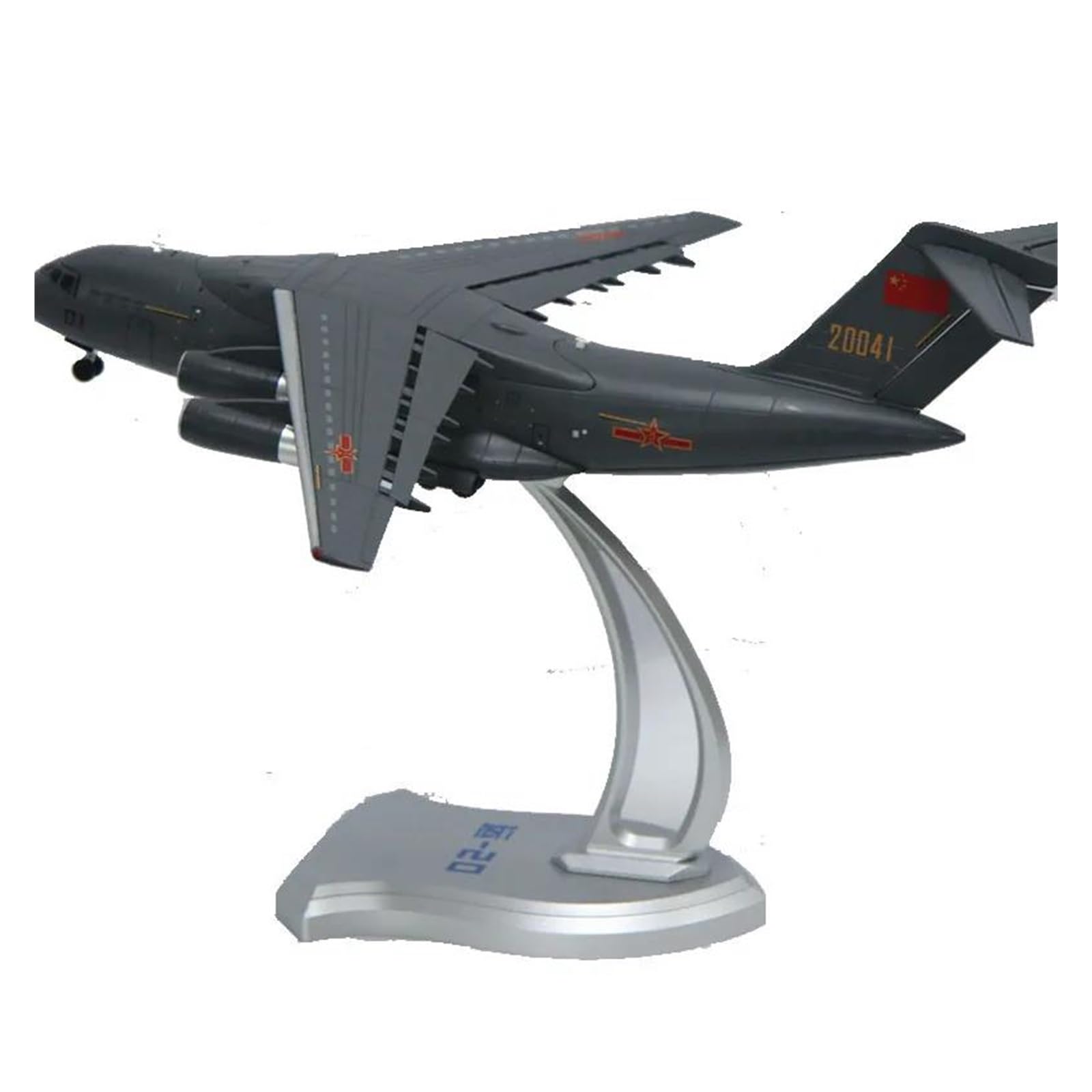 Avión Y20 miniatura metálica de transporte decoración de escritorio para despacho y salón