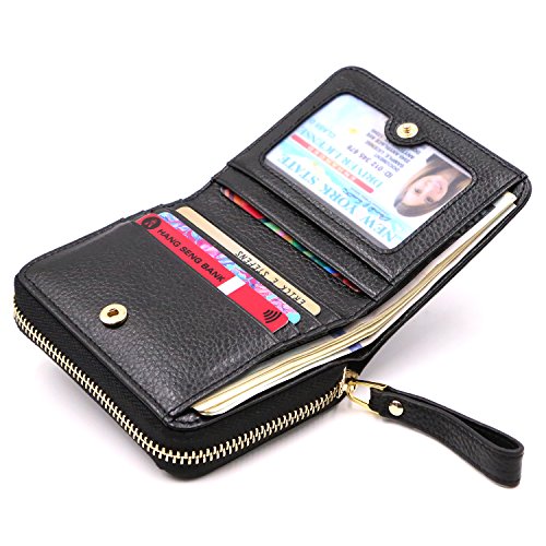 kinzd Accordion Wallet RFID Leather Card Wallet for Women Credit Card Holder