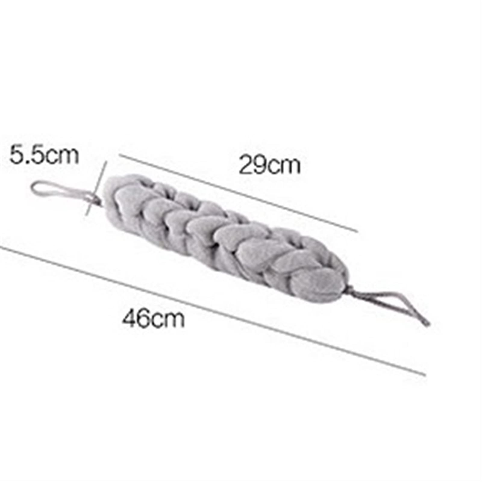 JINGYAN Spazzole da bagno Soft Back Scrubber Long Bath Scrub Belt Exfoliating Brush Mesh Shower Brushes Skin Cleaner Massager Body Cleaning Tools(Grey)