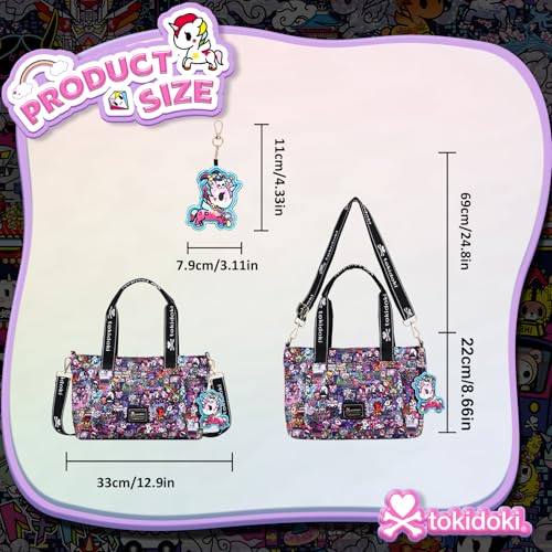 Tokidoki Tote Bag for Women Large Capacity Shoulder Bag with Strap Hobo Tote Handbag for Trave Work3