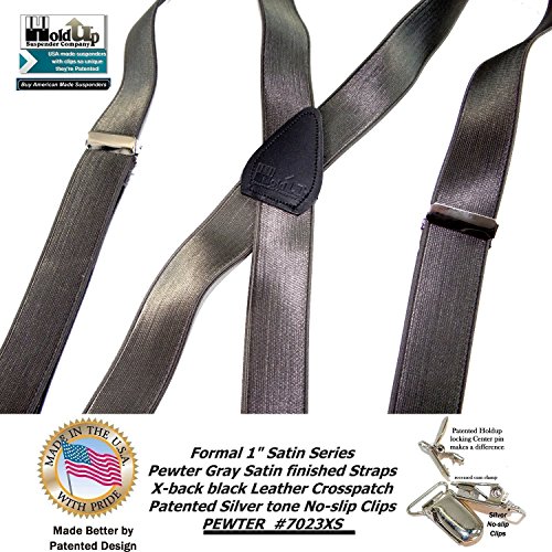 Image of Hold-Up Formal Series Men's X & Y-Back Suspenders with No-Slip Clips