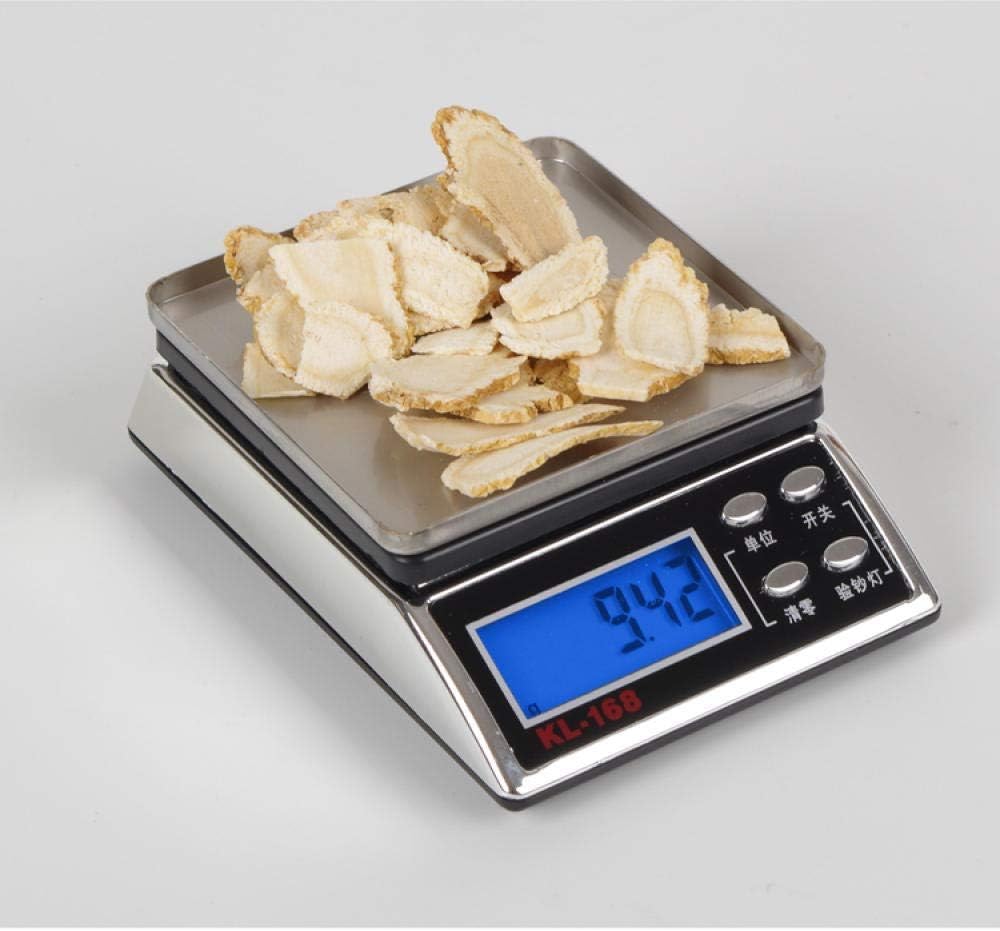 Mini balanza electrónica de joyería de precisión 0,01G balanza de Hierba de té de gramaje de Alta precisión Mini balanza pequeña (500g/0,01g)