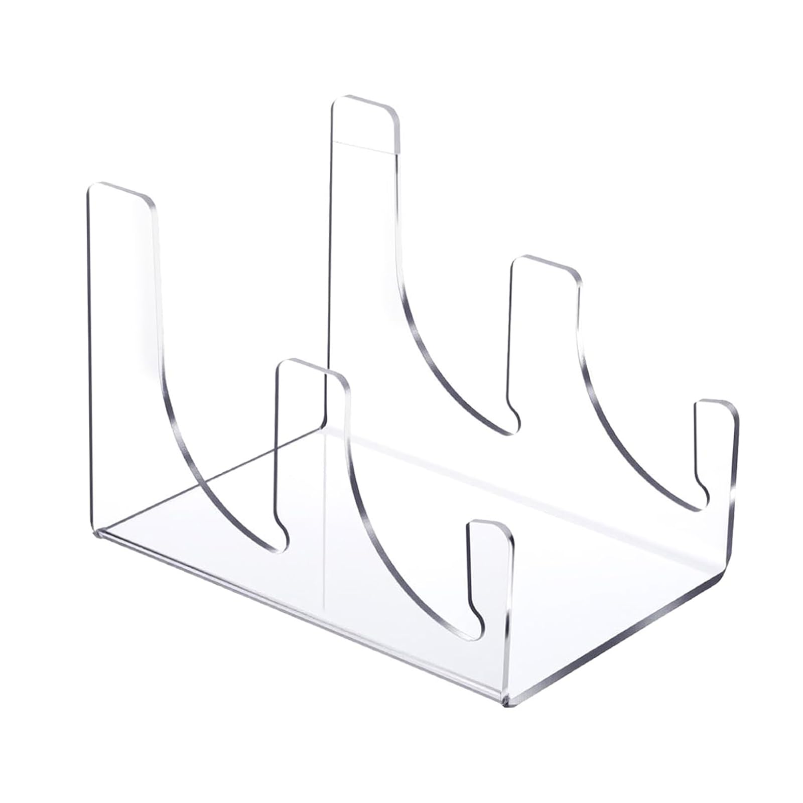 Buxuaaaa Display Rack Thick Acrylic Restaurant Plate Display Rack Multifunctional Kitchen Dining Essential Transparents