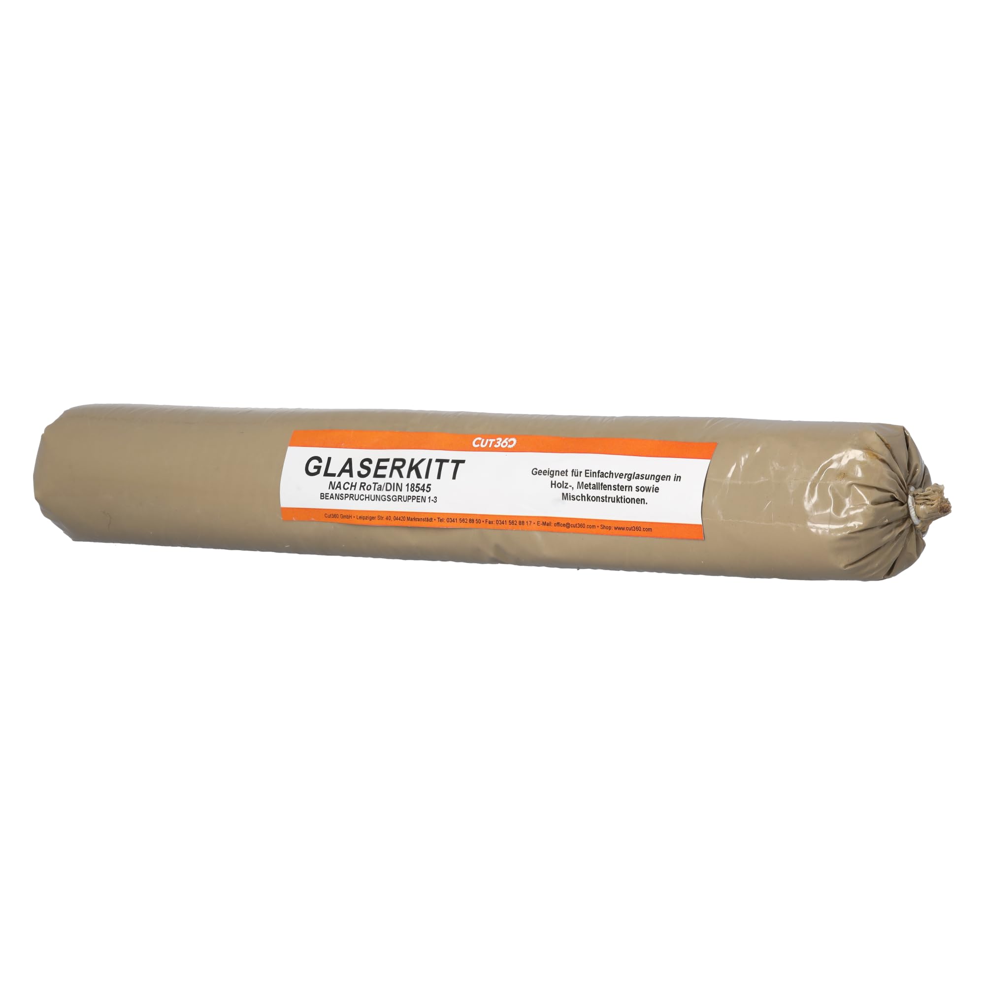 Cut360 SB 11 uszczelniacz do szyb, 15 kg, uszczelniacz do pojedynczych szyb w oknach, miękki plastyfikowany, odpowiedni do ram drewnianych i metalowych