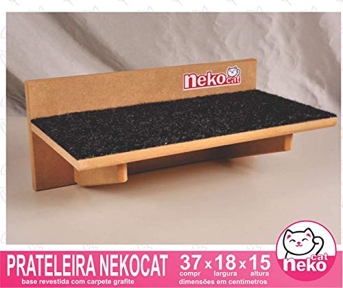 Kit 02 Nichos Gatos Almofada + Ponte + 04 Prateleiras c/Carpete + Arranhador Tubular - Cat + Walk Ca