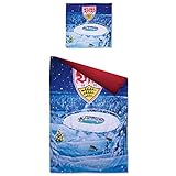 Offizielles Lizenprodukt Stuttgart VfB Bettwäsche Winterlandschaft Wappen/Stadion 135x200 cm Kissen 80x80cm Fanartikel