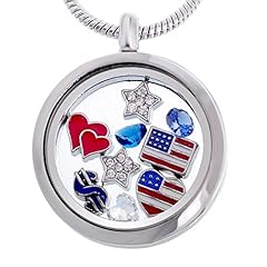 I Love U.S.A. - Round Locket