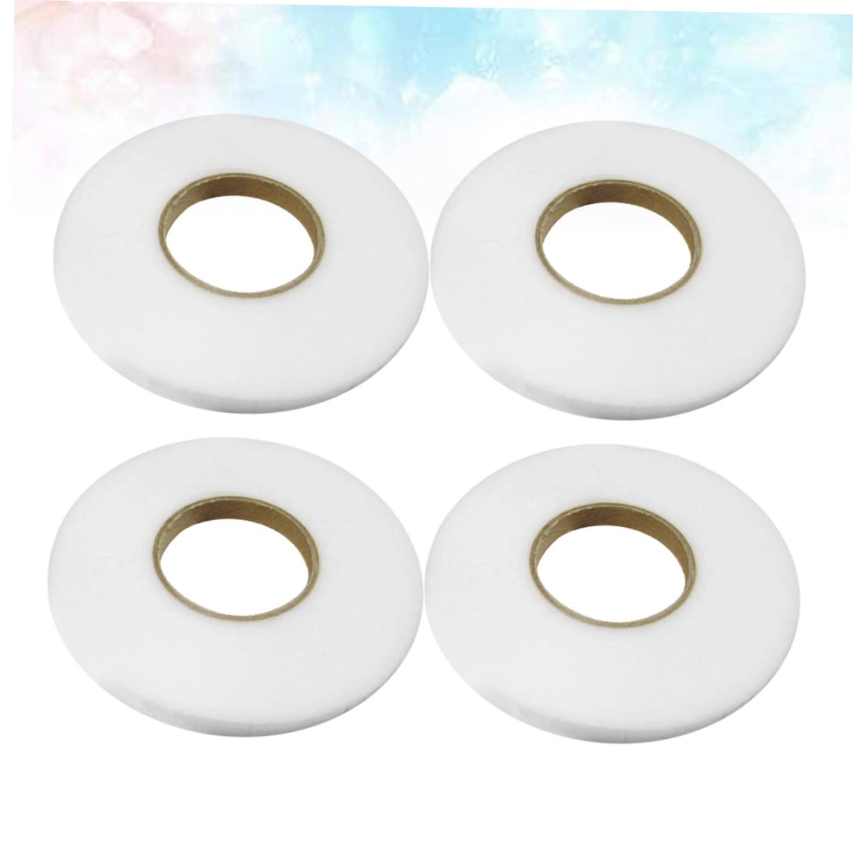 Tofficu 12rouleaux Ruban Adhésif Double Face Non Tissé Pour Vêtements De Blanc Pour Assemblage Renforcement Des Ourlets