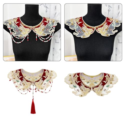 Removable Collar Shawl Yunjian Floral Shawl Chinese Embroidered Collar Decorative Shirt Collar Chinese Aesthetics2