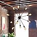 Sputnik Chandelier 12 Lights Black Pendant Lighting, Vintage Ceiling Light Fixture, [UL LISTED]