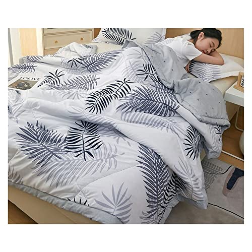 ZZDXW Couette Ete,fraîche en Été, Couette Fine Double Face, D'été, Imprimé,Hypoallergénique,en Microfibre,100% Coton Lavé, Édredon Matelassé,Peut Dormir Nu (Color : Y, Size : 200x230cm) Cover