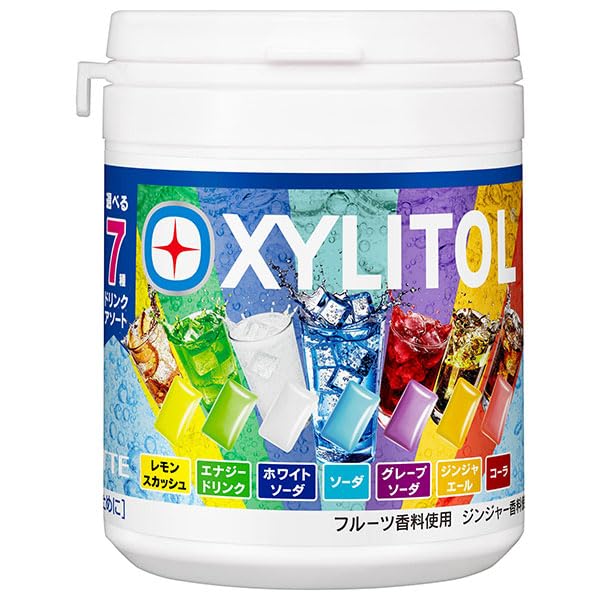 Amazon | ロッテ キシリトールガム 7種アソートボトル ドリンク 133g×6