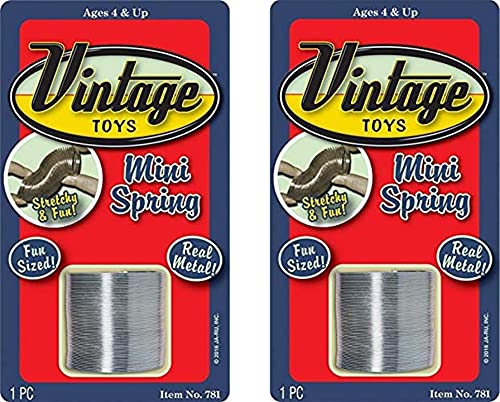 JA-RU Mini Metal Spring Toy (2 Coil Spring) Small Spring Fidget Toy 781-2a