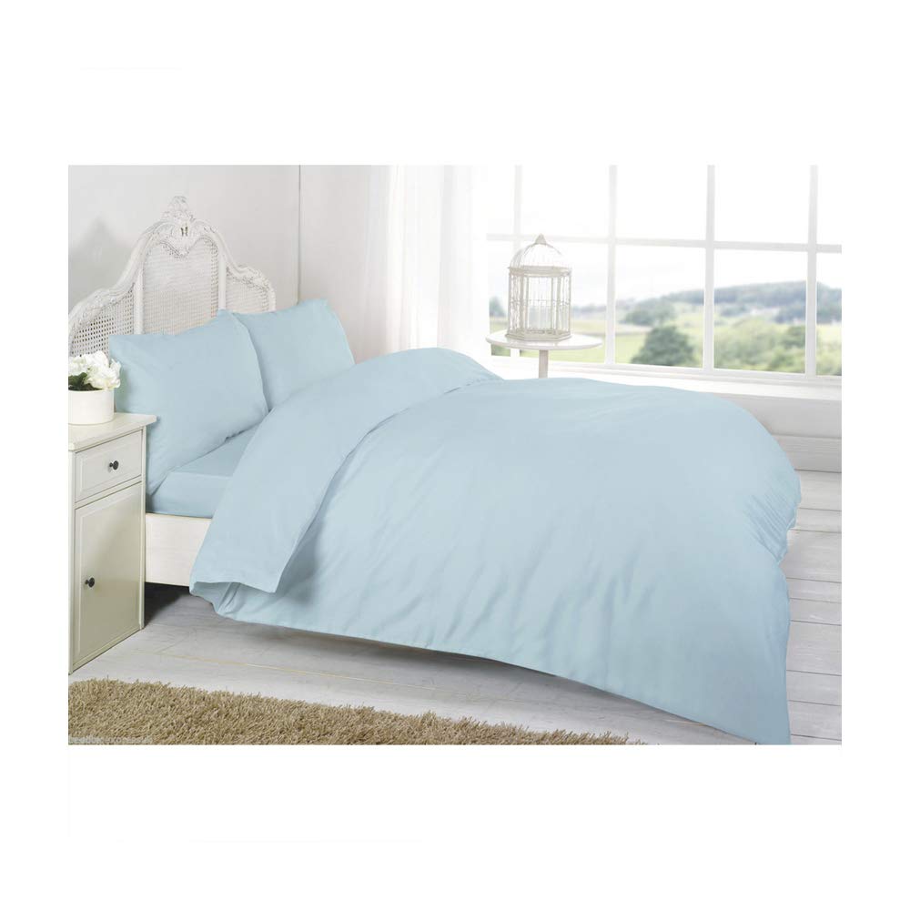 Fitted Sheet for Cot Bed Toddler Bed Sheet Egyptian Cotton 200 Tread Count Size 70 x 140 Cm Approximately, Aqua โ image 1