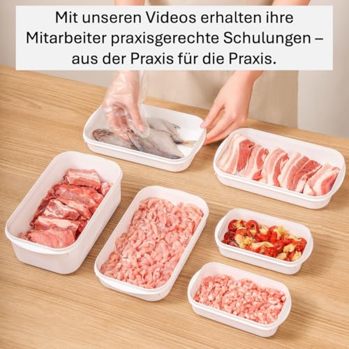 Kombi-Schulungs Video, Hygieneschulung gemäß 852/2004 und Folgebelehrung Infektionsschutzgesetz. Schulung auf Deutsch inkl. ausfüllbare Zertifikate
