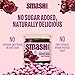 Smash Foods Cherry Pomegranate Jam | Low-Calorie, No Sugar Added Keto Jam with Upcycled Fruit & Chia Seeds | Vegan, Paleo Superfood Fruit Spread (1 Jar)