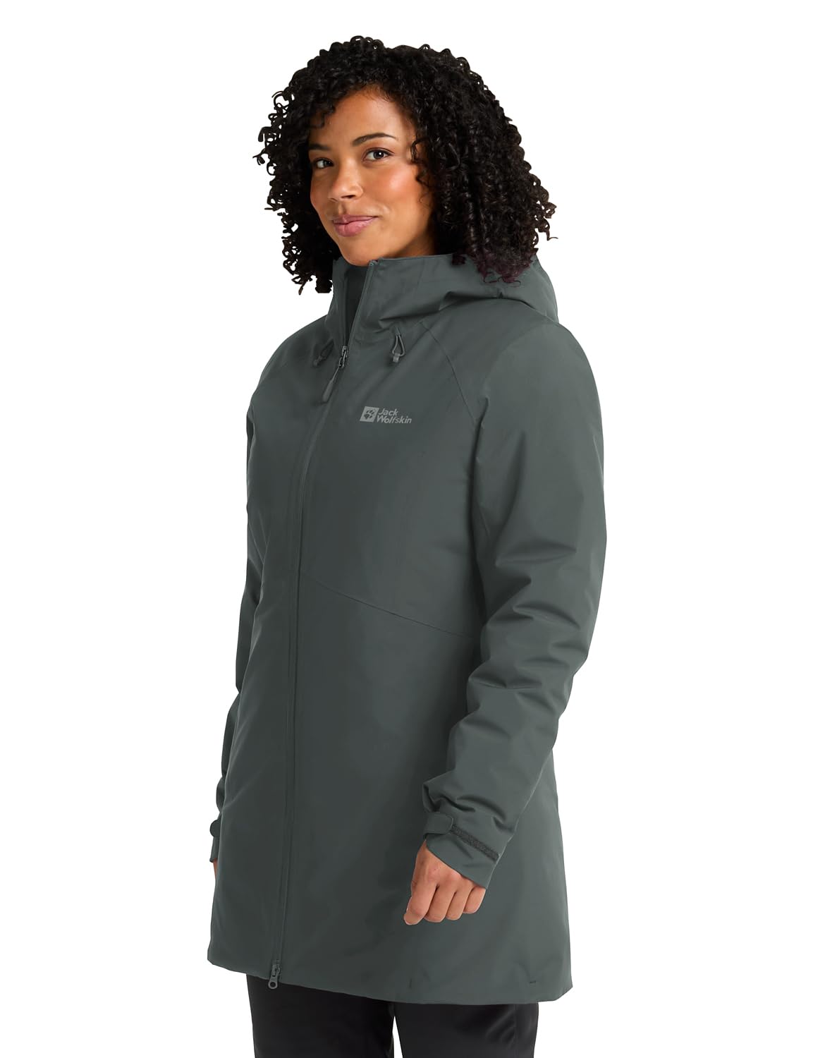 Jack Wolfskin Damen Heidelstein Ins Jkt W, Slate Green, XL EU