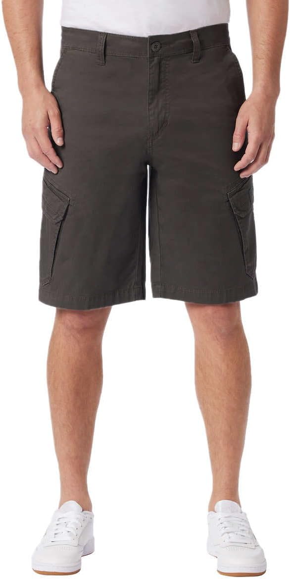 UNIONBAY Men’s Oversized Cargo Pockets with Velcro® Closures Short (US, Numeric, 38, Regular, Regular, Gray)