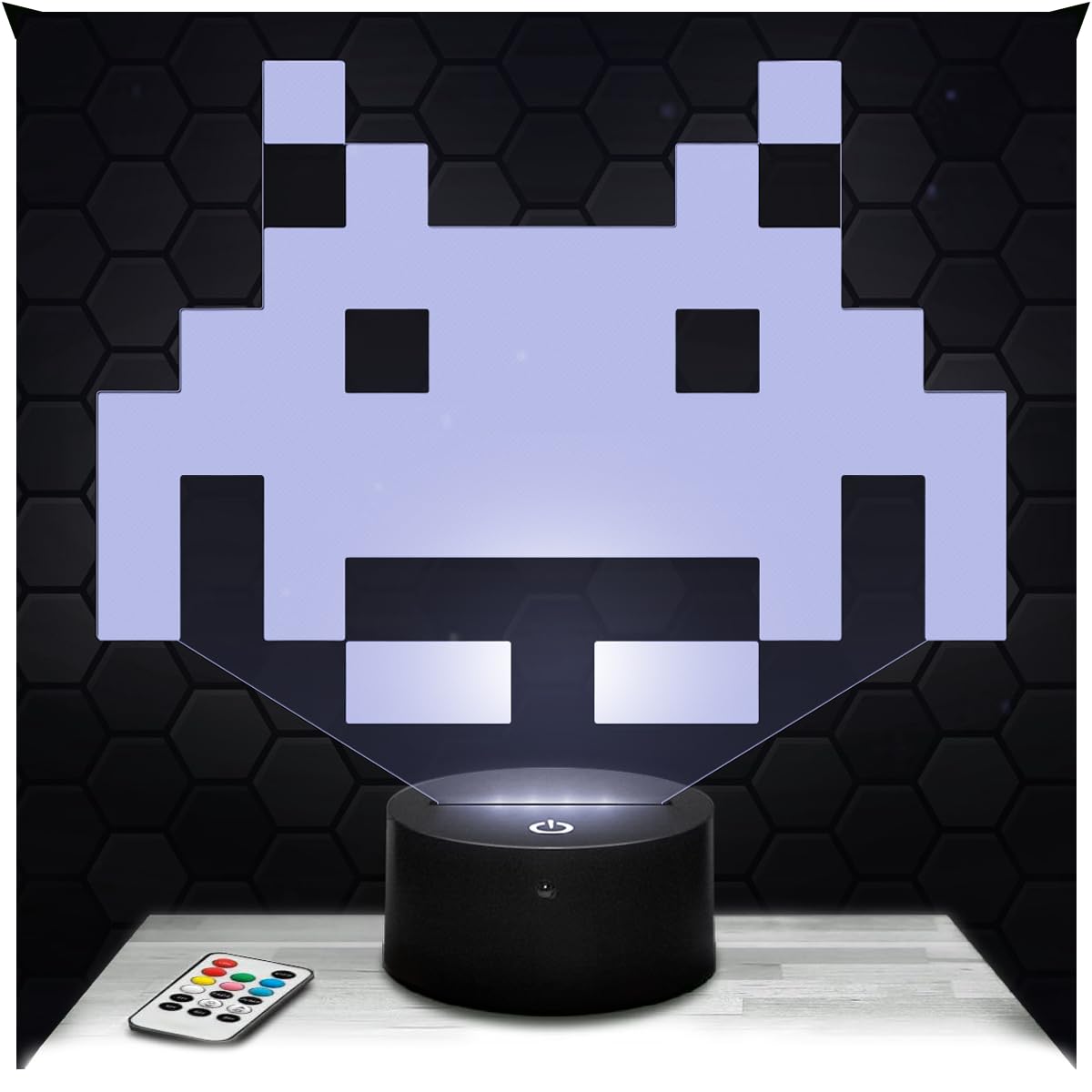 Lampephoto.fr - S Invaders 3D Lamp Bedroom Decoration boy Gaming Gamer Video Games Gift Idea S Invaders Gift Idea Decoration Soft Light Nightlight Desk Decor, Original Teen Gift Idea, Merchandising