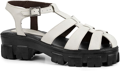 Sandalia Feminina Sandro Moscoloni Couro Tratorada Angelica