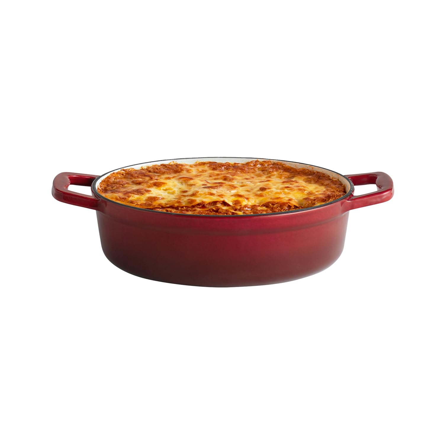 APS 88300 brytfanna z pokrywką "5 STARS", żeliwo, nadaje się do płyt indukcyjnych, odporna na piekarnik, z uchwytem na pokrywkę, Ø 25 cm, 2,5 litra, czerwona